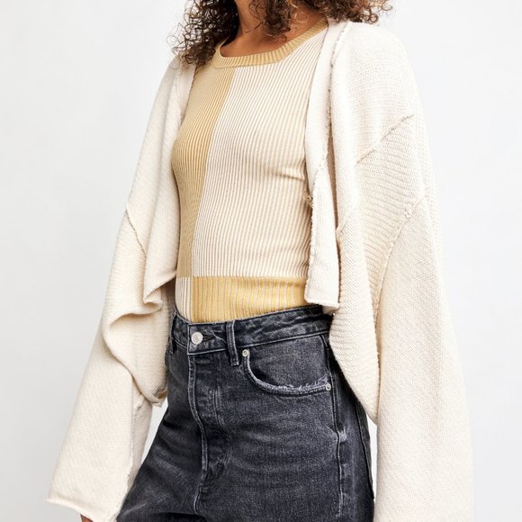 NWT Free People Tera Cardi / Shell Combo - Picture 2 of 6